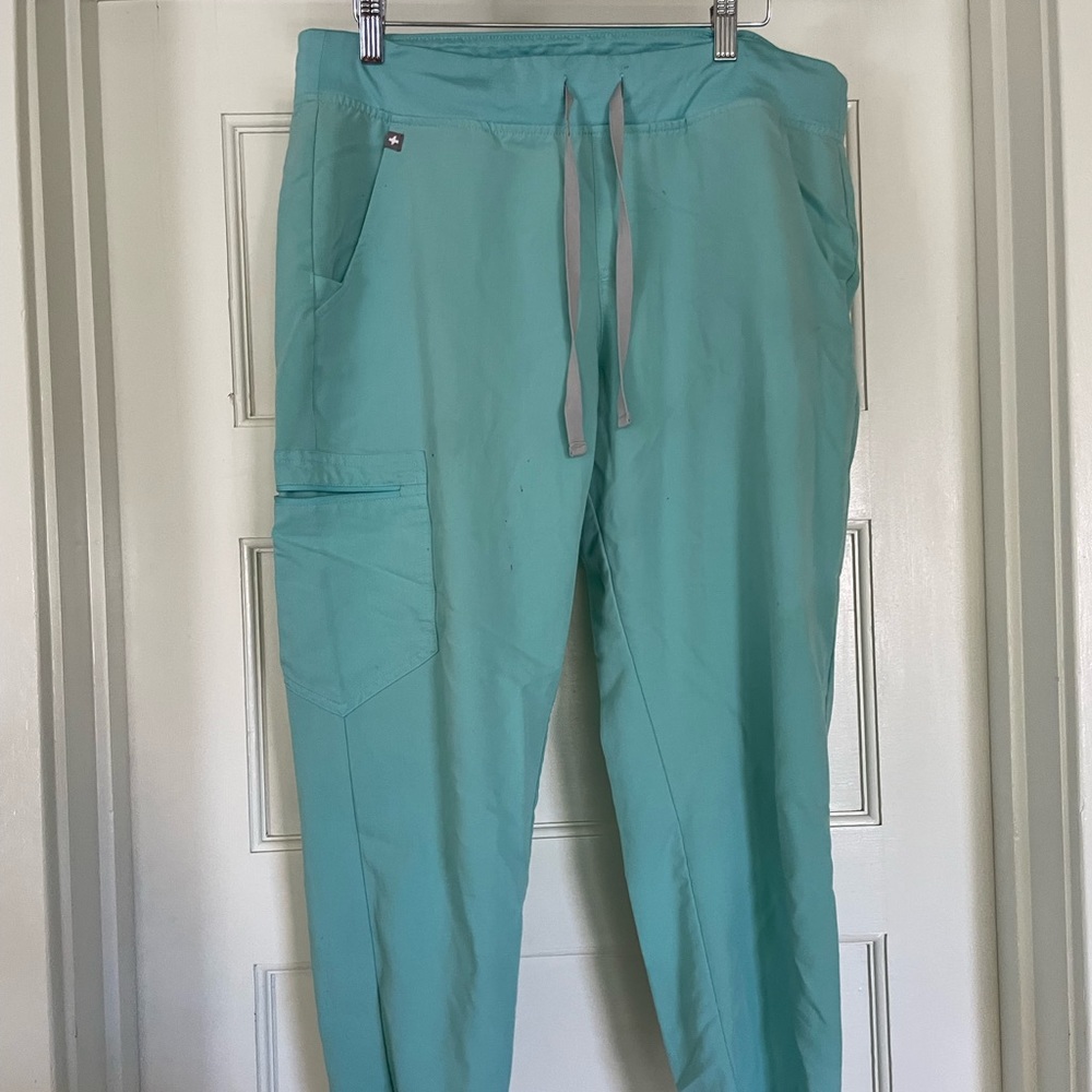 figs blue jogger scrub pants size l